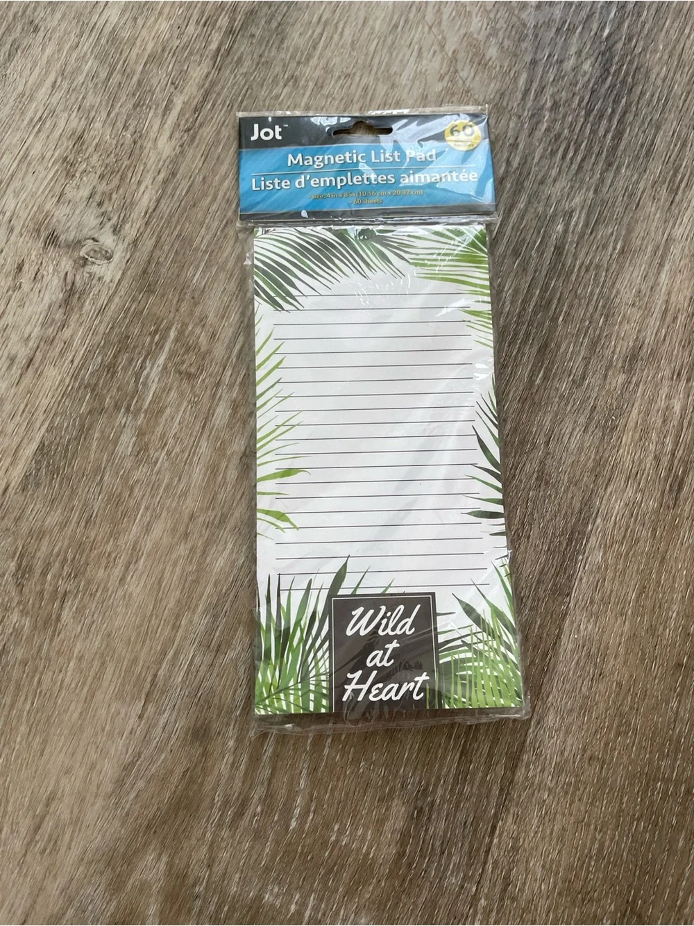 Jot Magnetic List Pad - Wild at Heart Palm Print